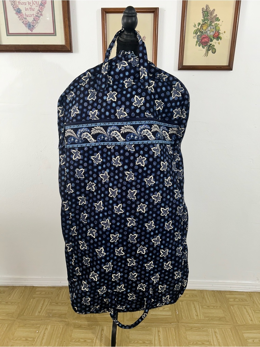Vera Bradley Navy Floral Travel Garment Bag